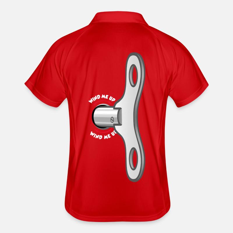 A key on the back Men's Polo breathable