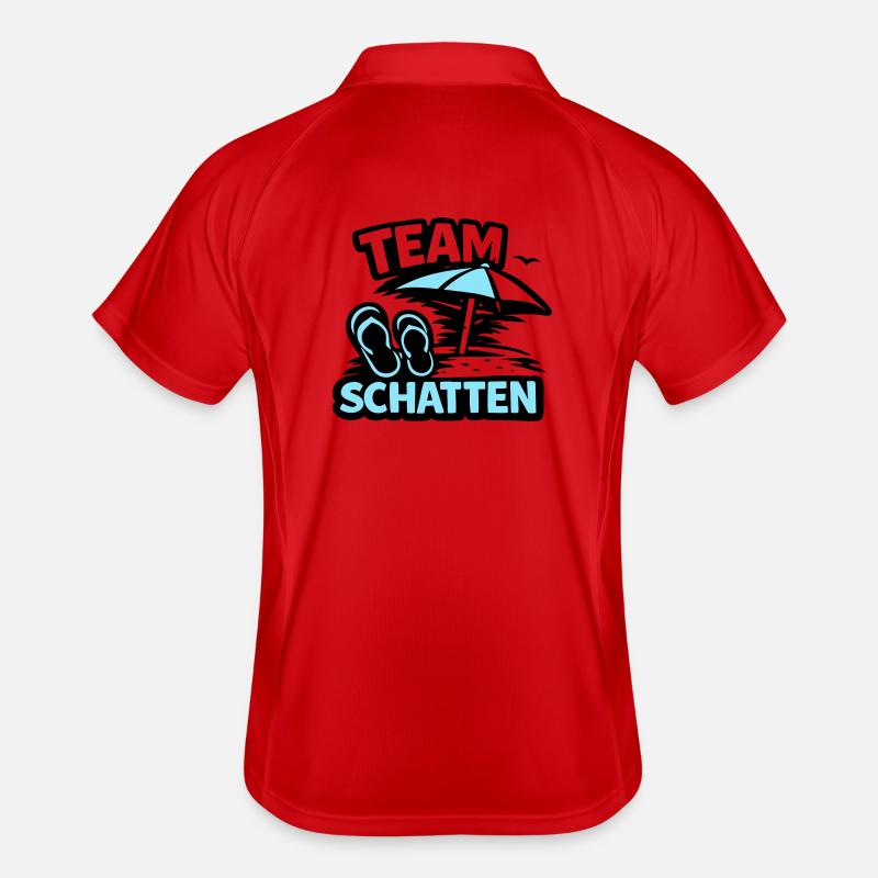 Strand Schatten FlipFlop Logo Männer Polo atmungsaktiv