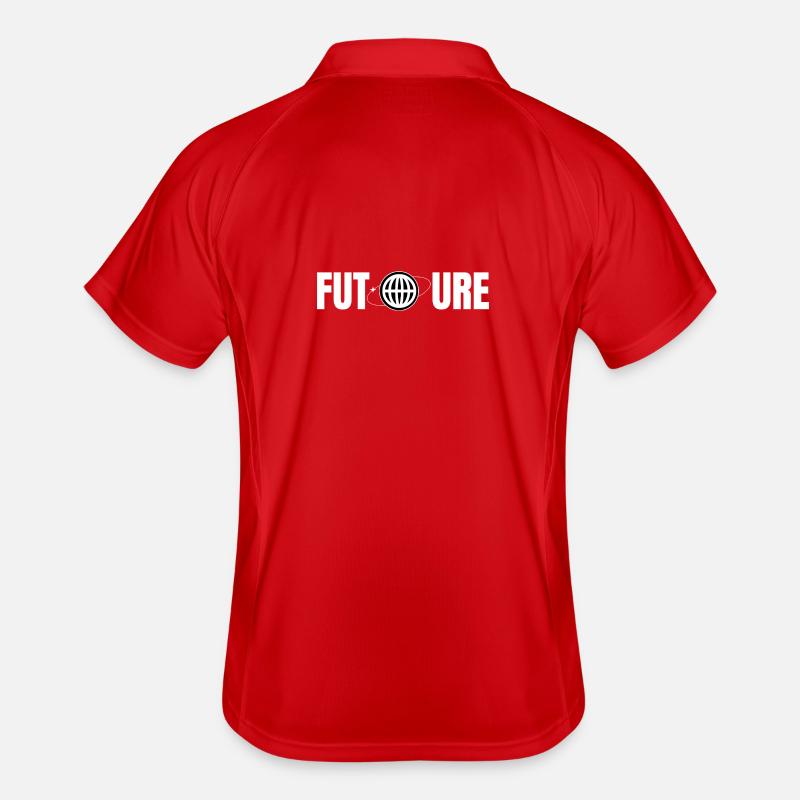 Future Globe Icon Design Men's Polo breathable