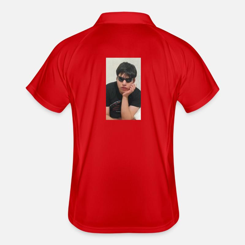 Urbane Silhouette mit Brille Männer Polo atmungsaktiv