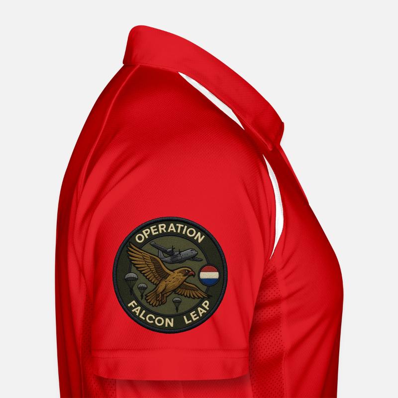 Falcon Leap Operation Patch Men's Polo breathable