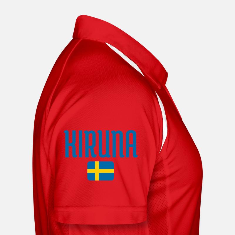 Kiruna with the Swedish Flag Men's Polo breathable