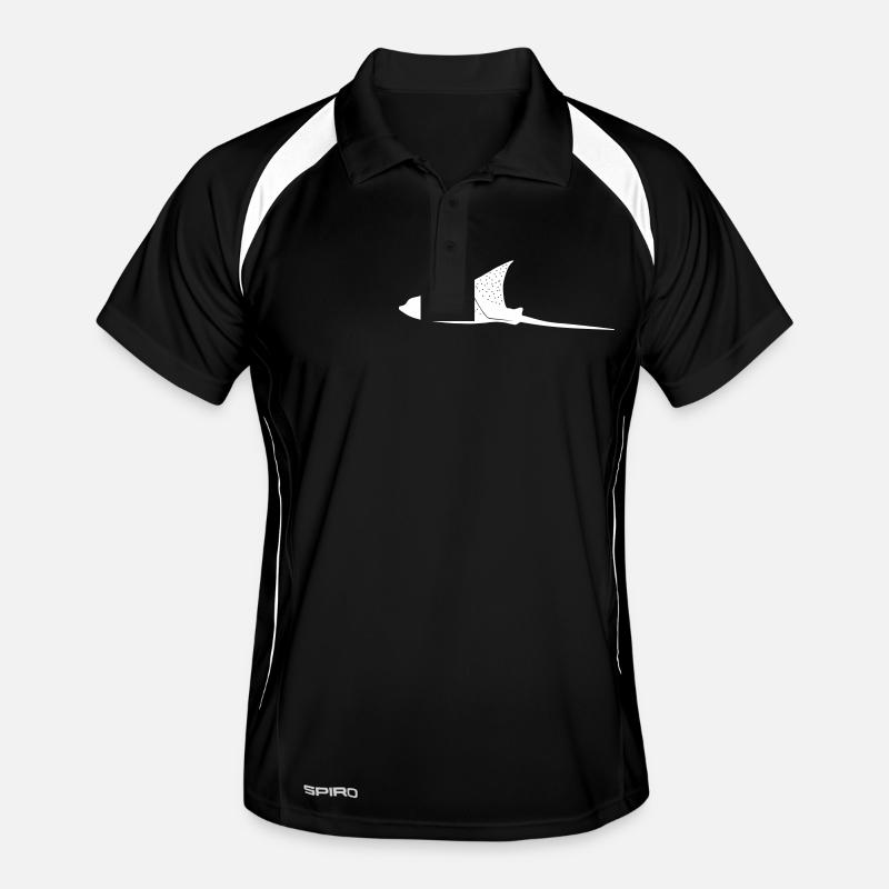 Raies d'aigle en mode vol Polo respirant Homme