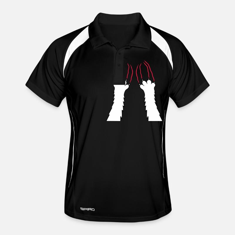Cats, Claws, Paws, Paws, Claws, Scratches, Stripes Men's Polo breathable