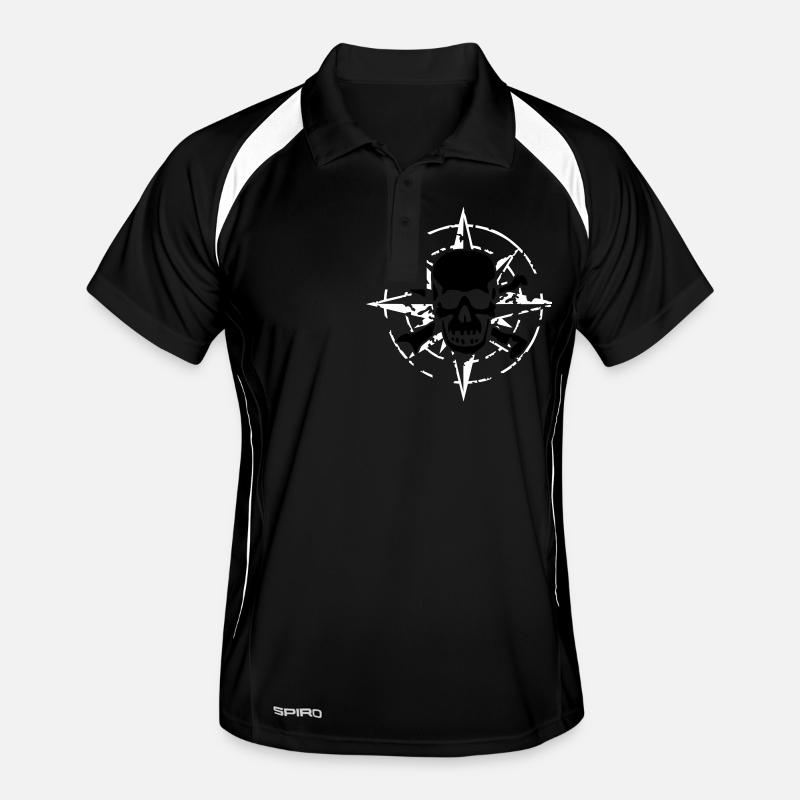 windrose_skull_02_a_2c Polo respirant Homme