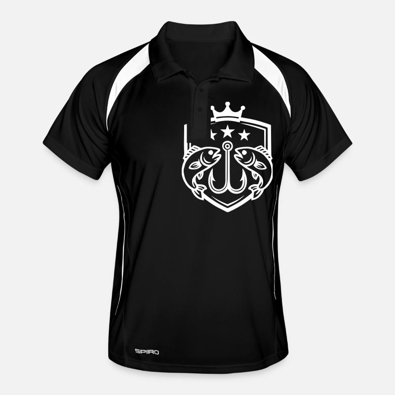 Fish Hook Fish Icon Men's Polo breathable