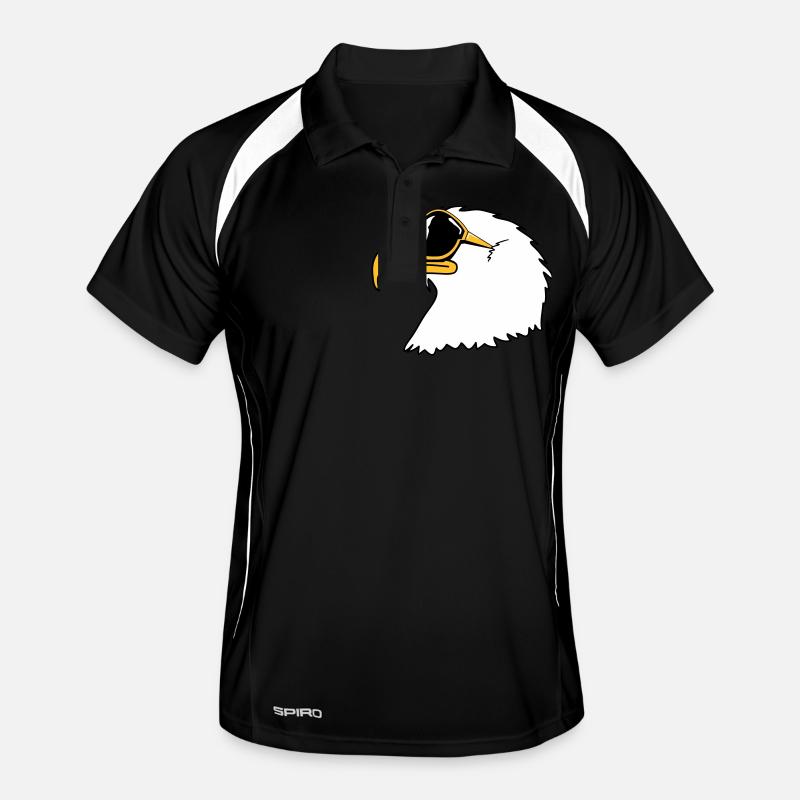 Eagle sunglasses cool bird funny Men's Polo breathable