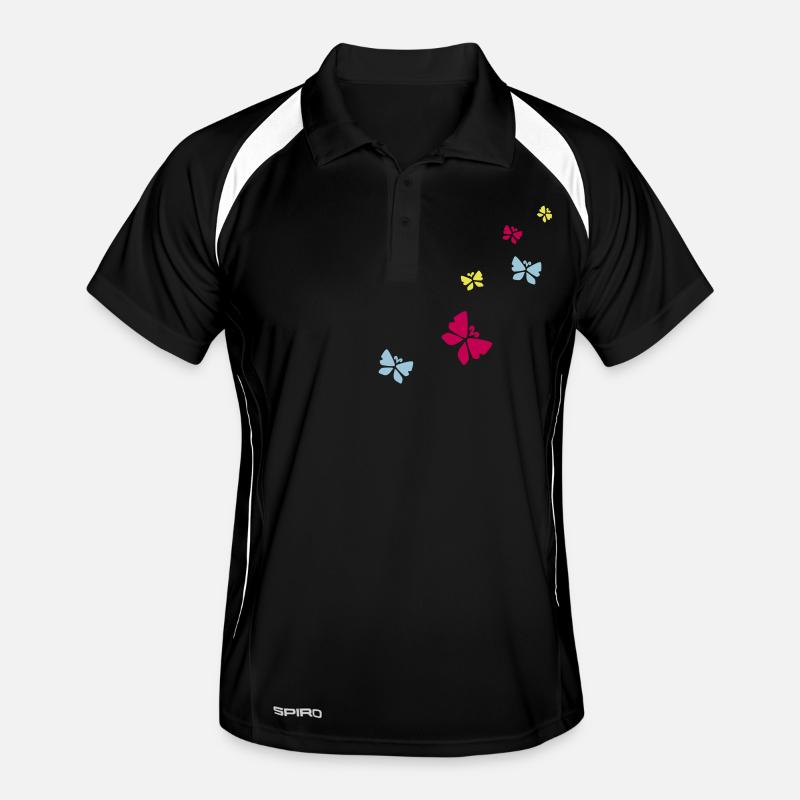 schmetterlings Männer Polo atmungsaktiv