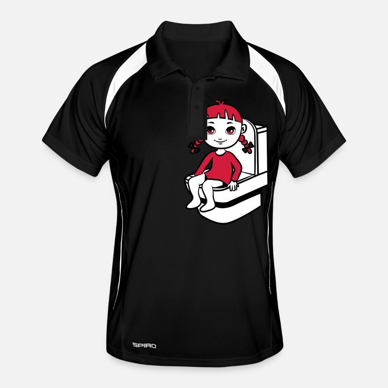 wc kleines mädchen Männer Polo atmungsaktiv