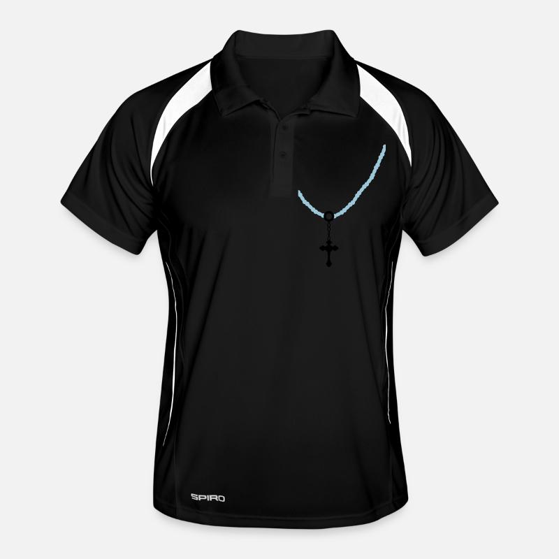 kreuzkette 02 Männer Polo atmungsaktiv