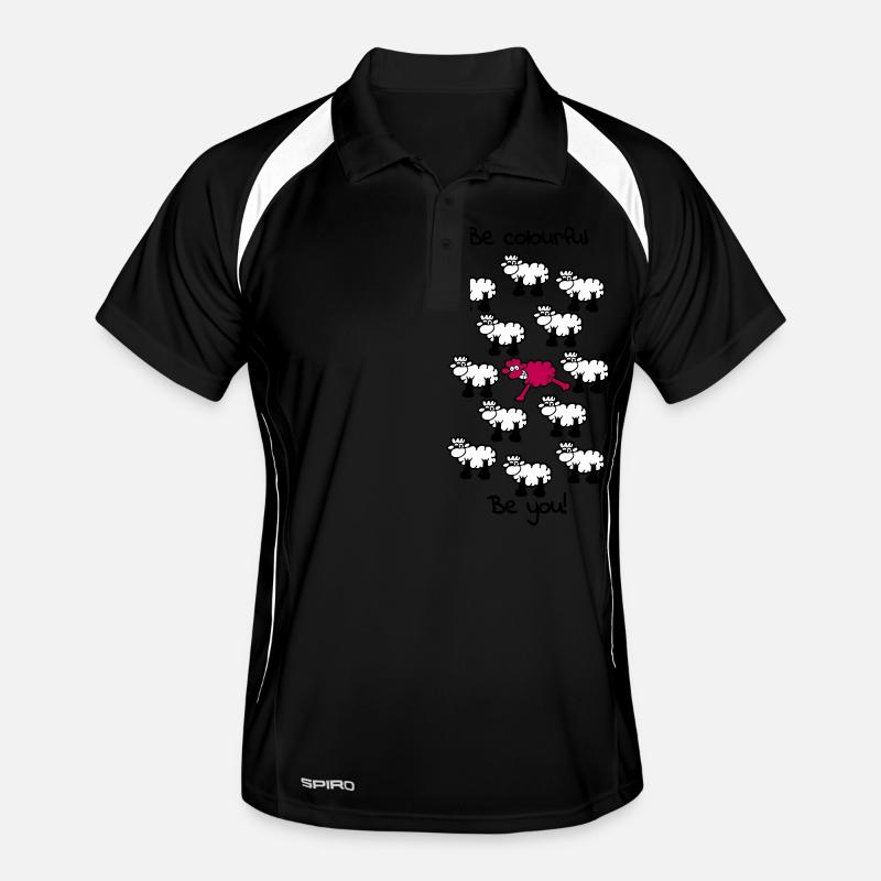 be different - be colourful Männer Polo atmungsaktiv