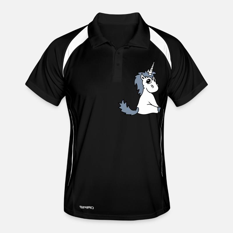 poulain licorne licorne douce mignon assis cheval Polo respirant Homme