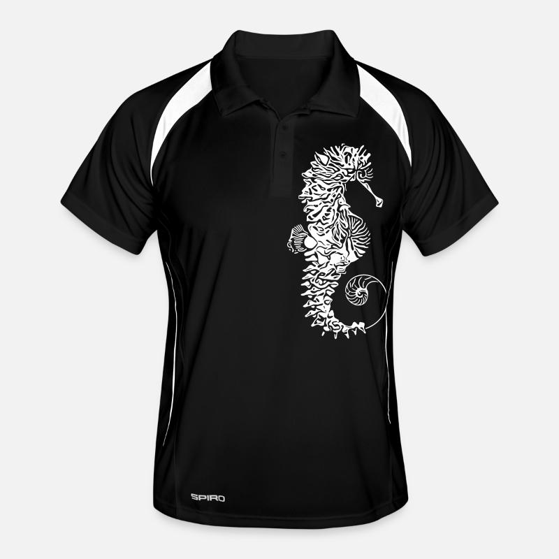Seepferd Männer Polo atmungsaktiv