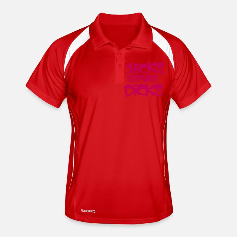 chicks before dicks Men's Polo breathable
