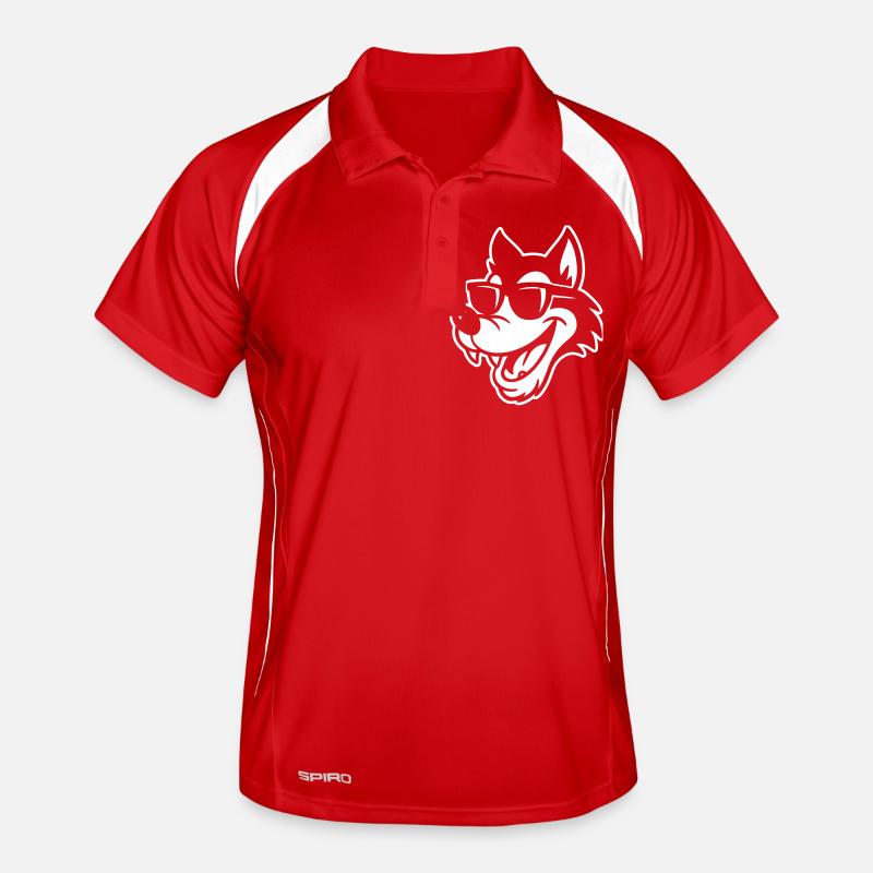 Wolf Comic Funny Men's Polo breathable