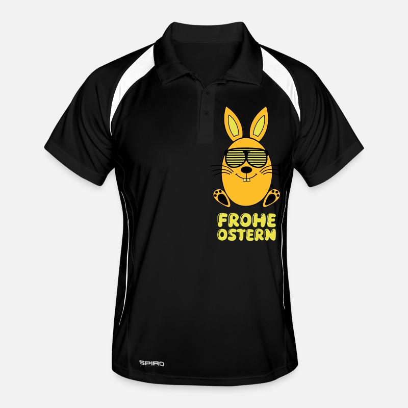 Joyeux lapin de Pâques Polo respirant Homme