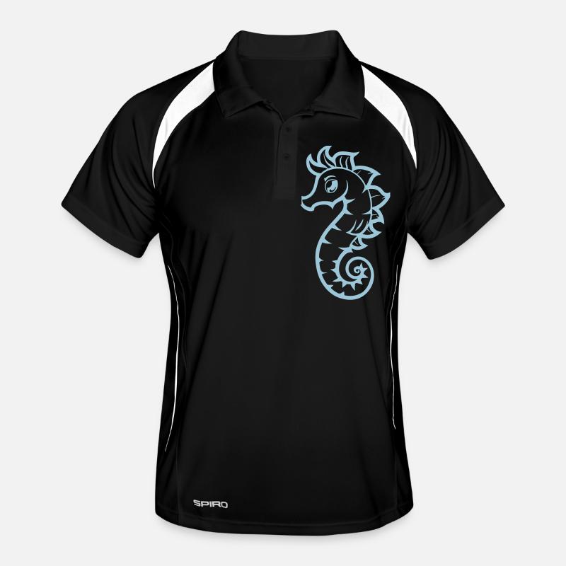 seepferd seepferdchen Männer Polo atmungsaktiv