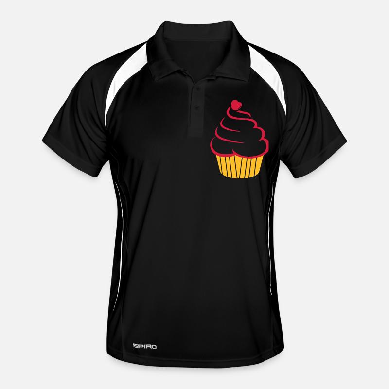 cupcake - Men's Polo breathable - black/white