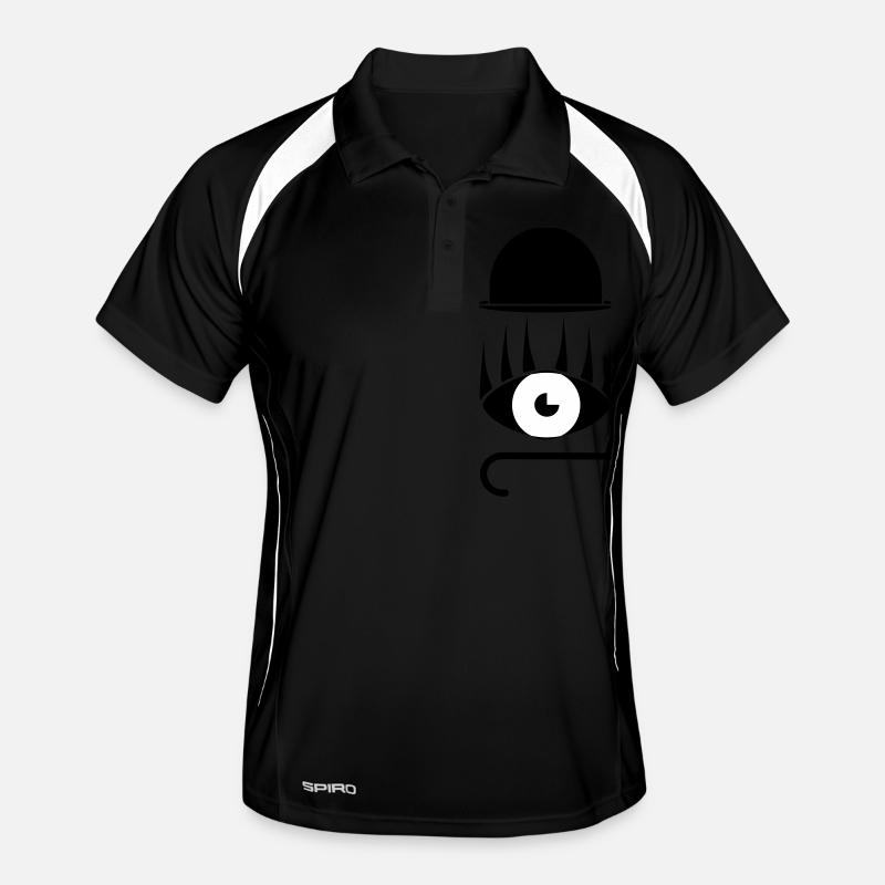 Eye Hat Stick Abstract Gift Idea Graphiques Polo respirant Homme