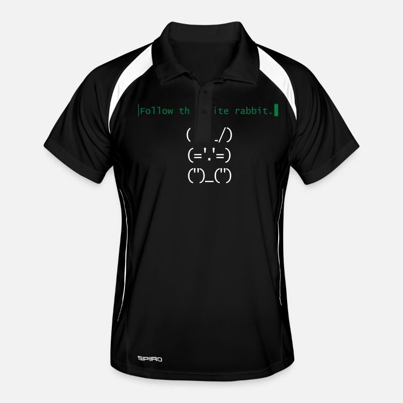 Matrix follow the white rabbit Men's Polo breathable