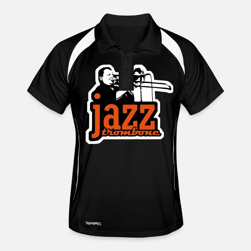 Jazz Posaune - jazz trombone Männer Polo atmungsaktiv