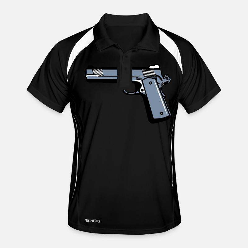 Shoot gun weapons Men's Polo breathable