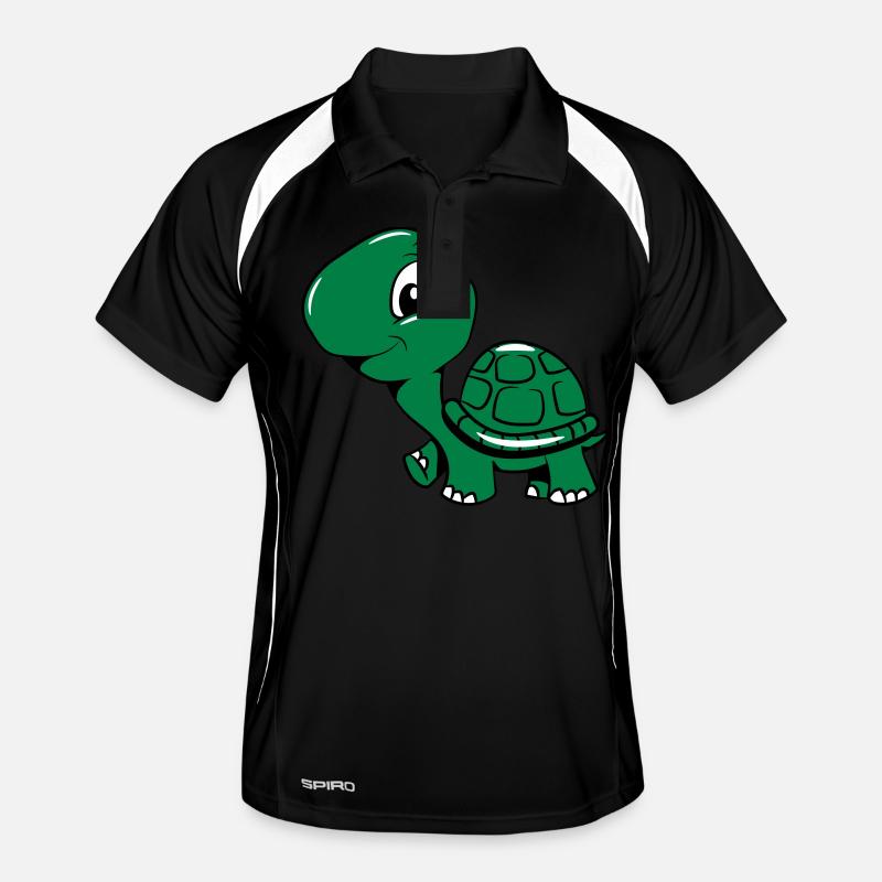 Turtle cute darling funny Men's Polo breathable