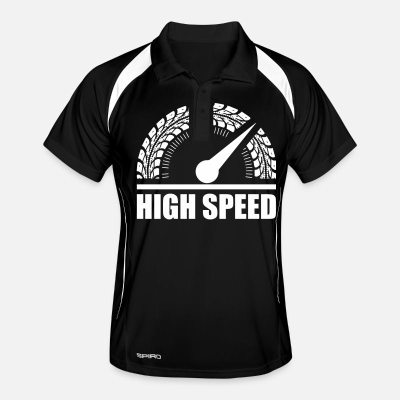 Tires Speedometer High Speed Men's Polo breathable