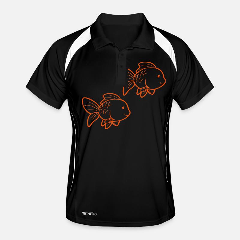 Poisson rouge Polo respirant Homme