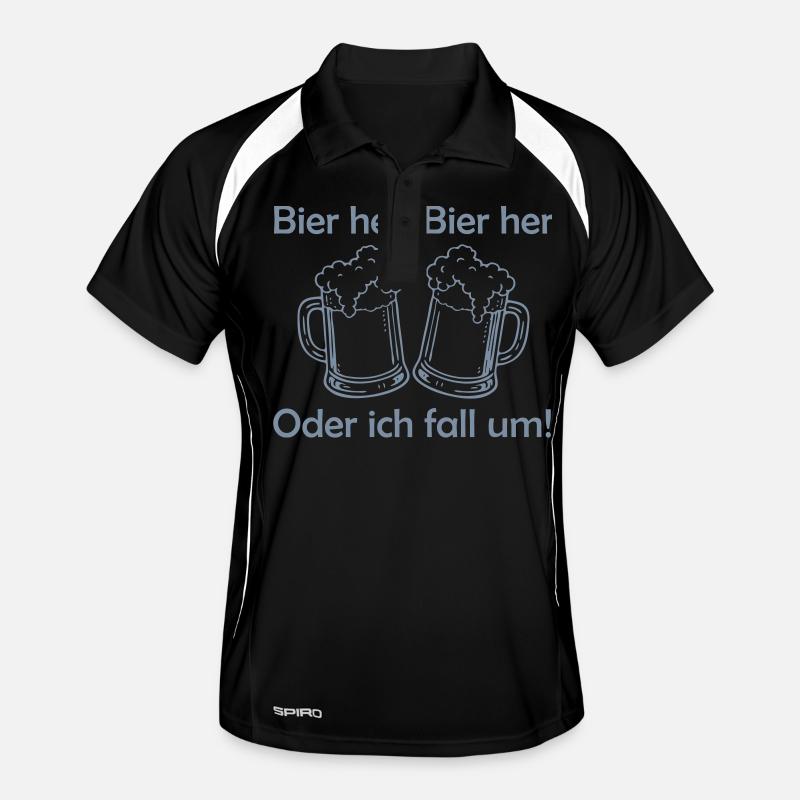 Bienen hier, Bienen hier - oder ich fall um! Männer Polo atmungsaktiv