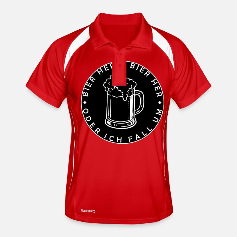 Bienen hier - Oder ich fall um! Männer Polo atmungsaktiv