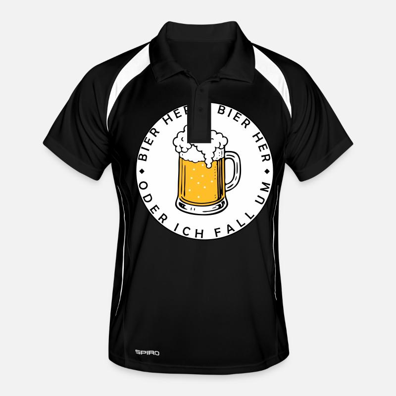 Bienen hier - Oder ich fall um! Männer Polo atmungsaktiv
