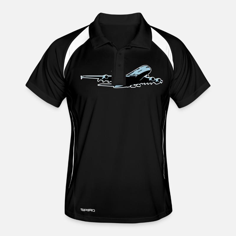 airplane Flugzeug A 380 (3 color) Polo respirant Homme