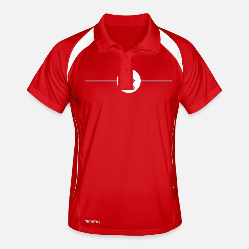 Grill Symbol Grillen Männer Polo atmungsaktiv