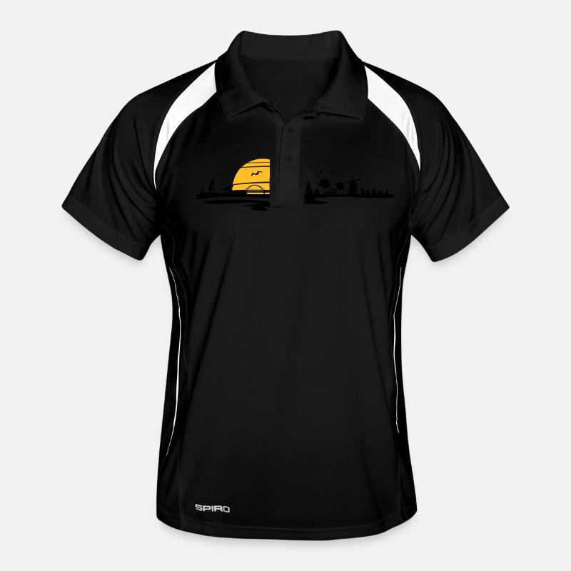 Skyline - Küste Fehmarn Männer Polo atmungsaktiv