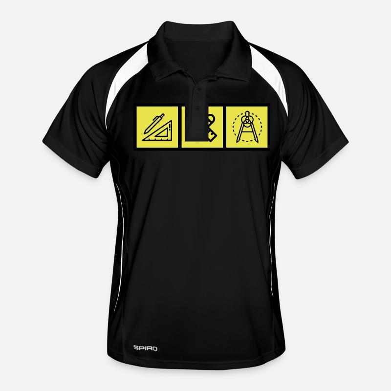 Architect / Architecture / Architekt / Architektur - Men's Polo breathable - black/white
