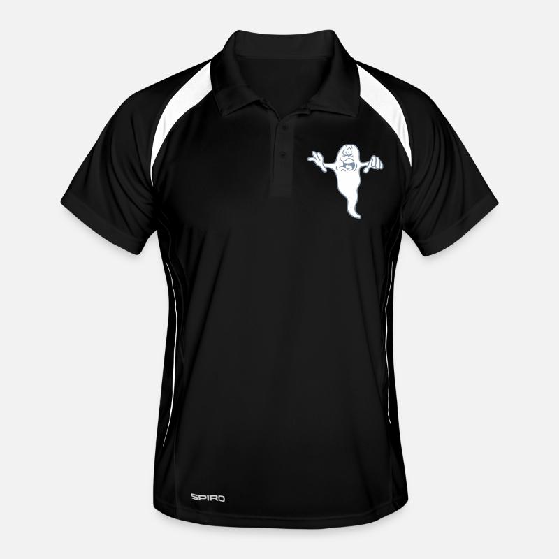 Frightened funny anxious mind Men's Polo breathable