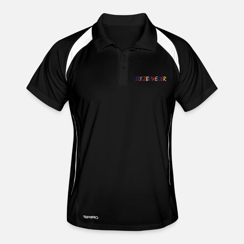 Lightning Winder – Colorful Typography Men's Polo breathable