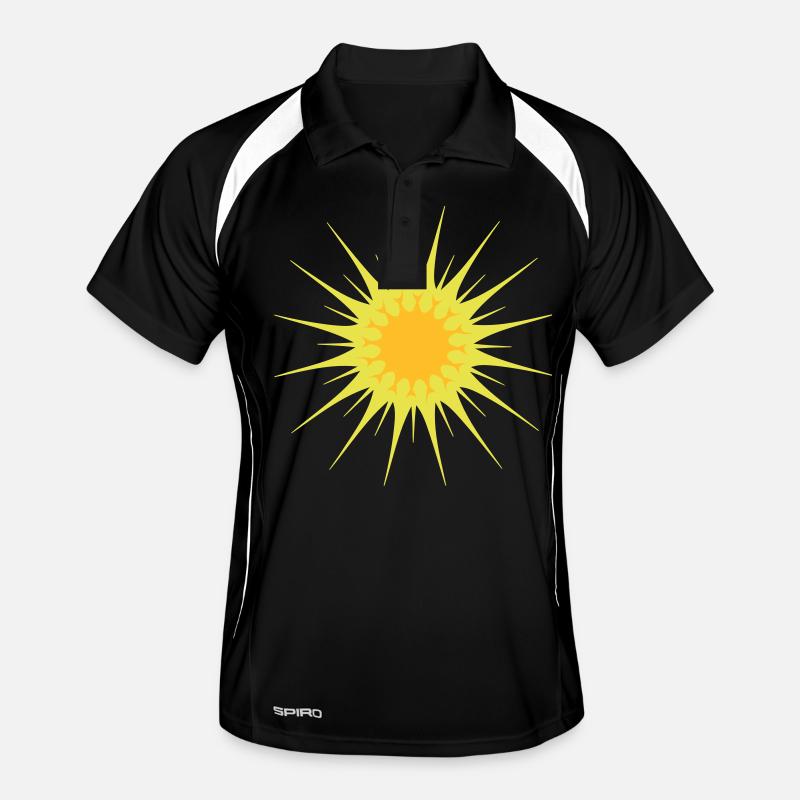 Bright Sun Rays Summer Glow Light Warmth Men's Polo breathable