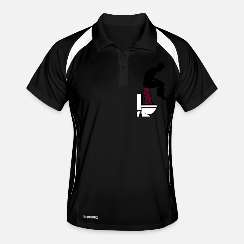 loo toilettes énorme gros gâteaux merde de toilett Polo respirant Homme