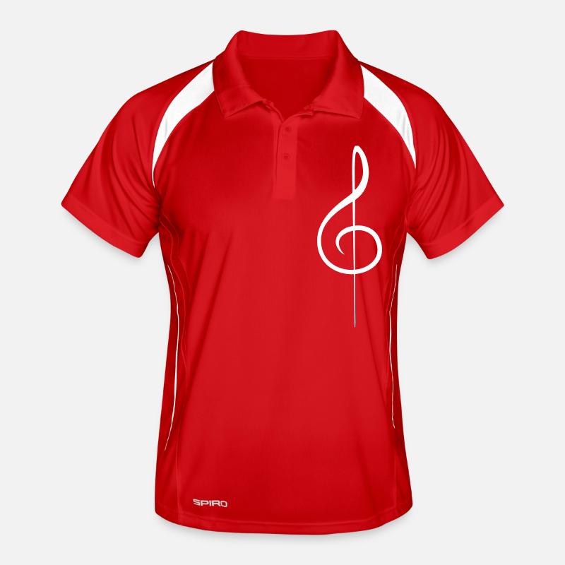 Clé de musique note mélodie note de musique audio Polo respirant Homme