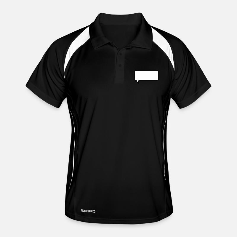 sprechblase mit deinem text Men's Polo breathable