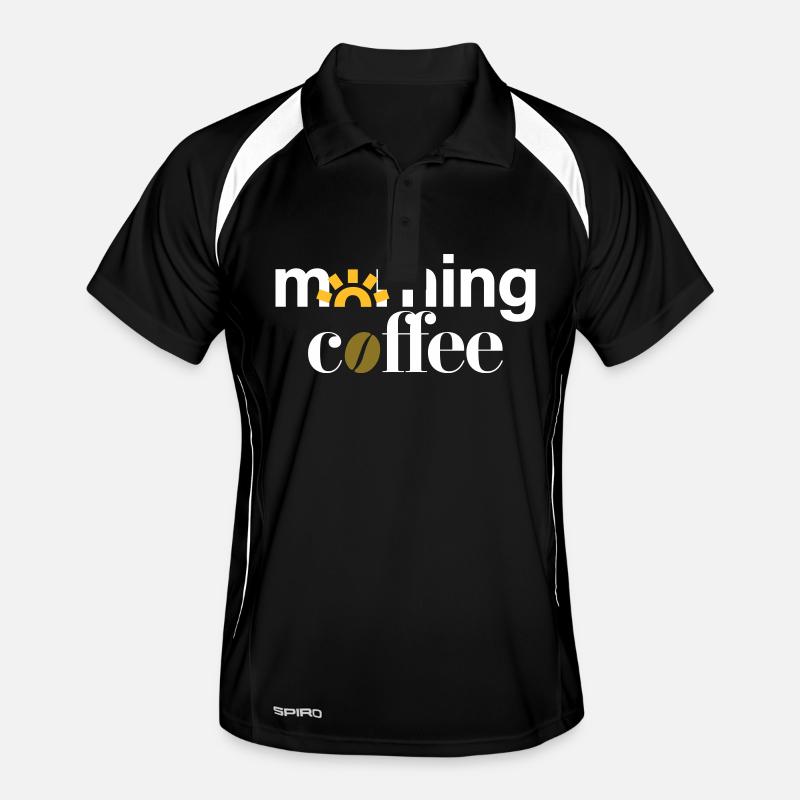 café du matin Polo respirant Homme