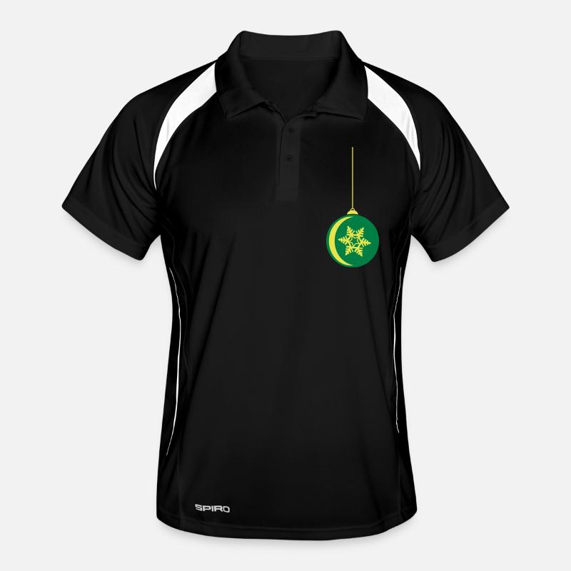 weihnachtskugel stern Männer Polo atmungsaktiv
