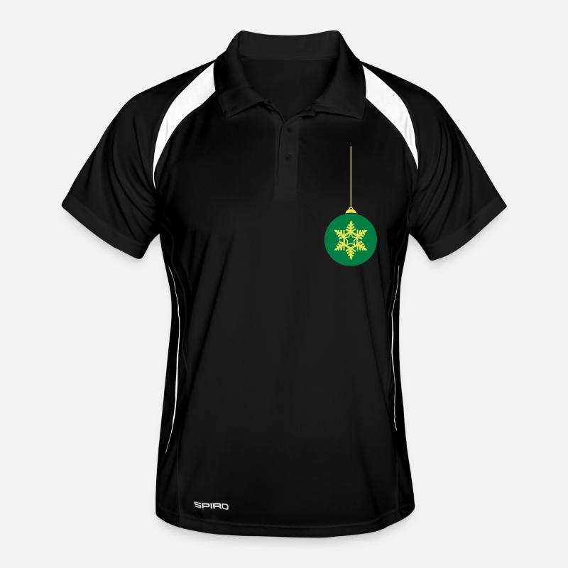 weihnachtskugel stern Männer Polo atmungsaktiv