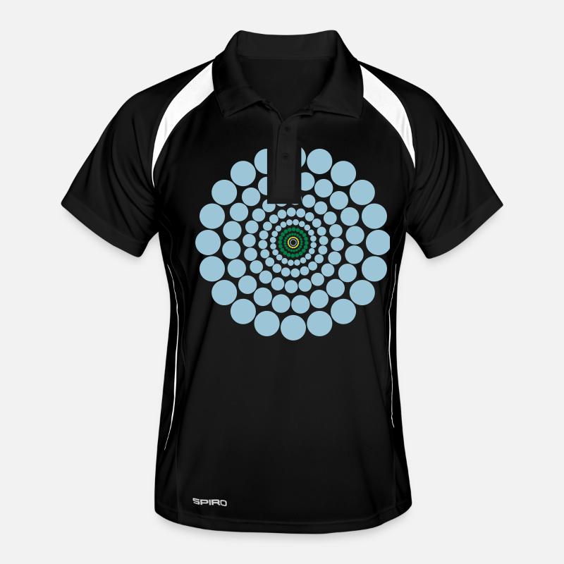 Circle Pattern Art Abstract Magical Gift Cool Men's Polo breathable