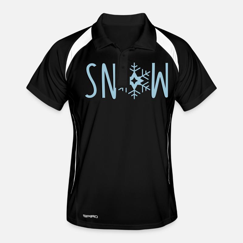 Neige flocon de neige Polo respirant Homme