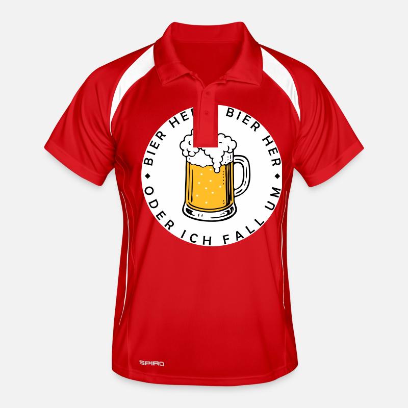 Bienen hier - Oder ich fall um! Männer Polo atmungsaktiv