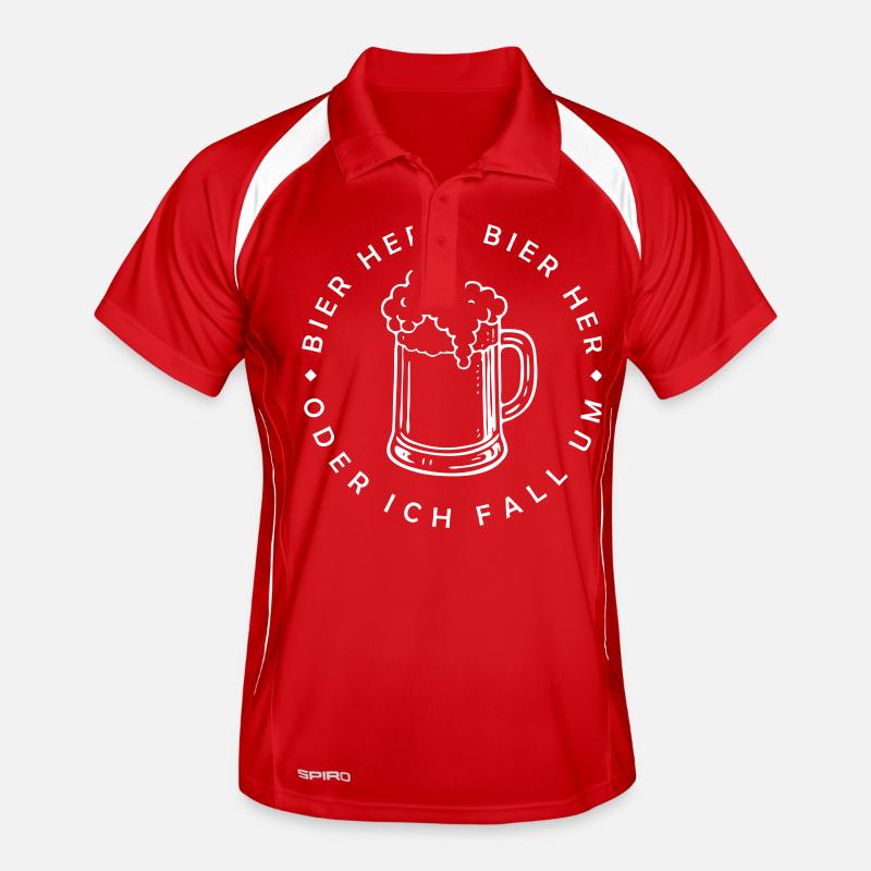 Bees here - Oder ich fall um! Men's Polo breathable