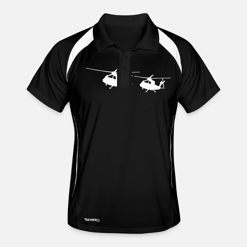 Silhouette d’hélicoptère Polo respirant Homme